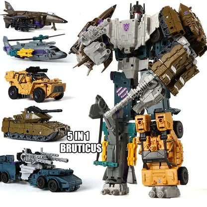 HZX 6In1 Devastator Anime Robot - Transforming Action Figure Bots