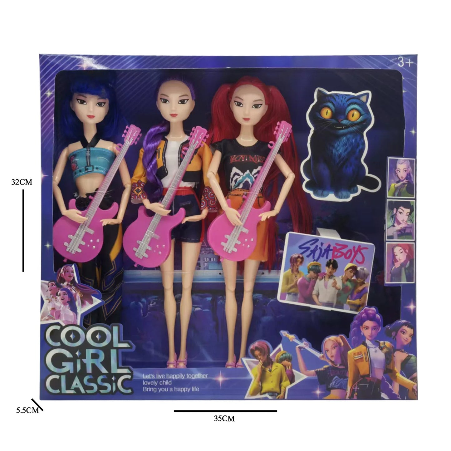 Kpop Action Figure Dolls - Demon Hunters Princess Collection