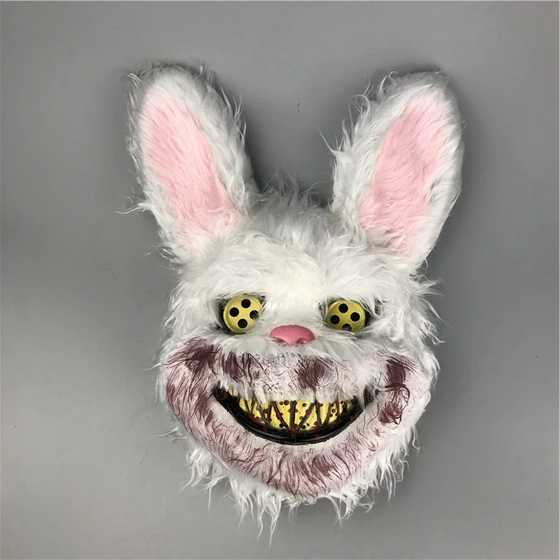 Scary Rabbit & Bear Plush Halloween Mask