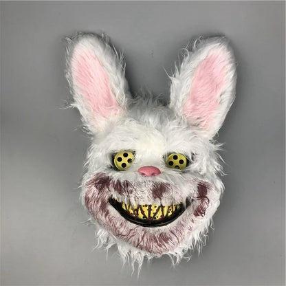 Scary Rabbit & Bear Plush Halloween Mask