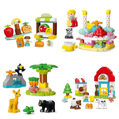 Creative Building Blocks - Happy Cake Animals Xmas Gift