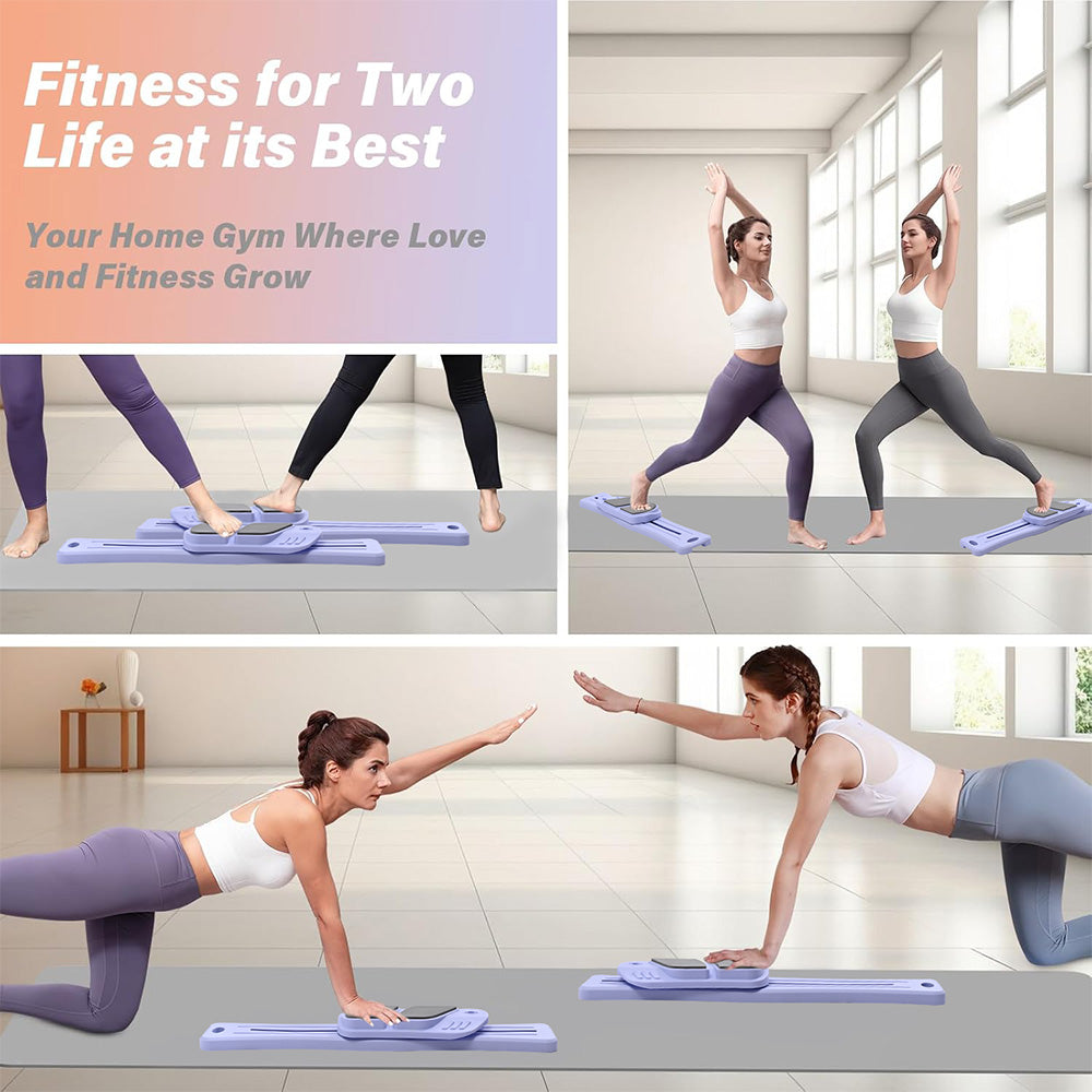 Foldable Pilates Board: Detachable Ab Trainer, Anti-Slip