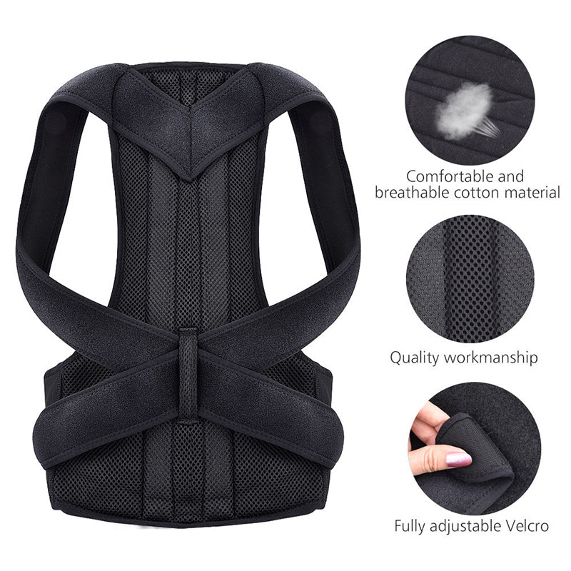 Posture Corrector Brace - Adjustable Back & Shoulder Support