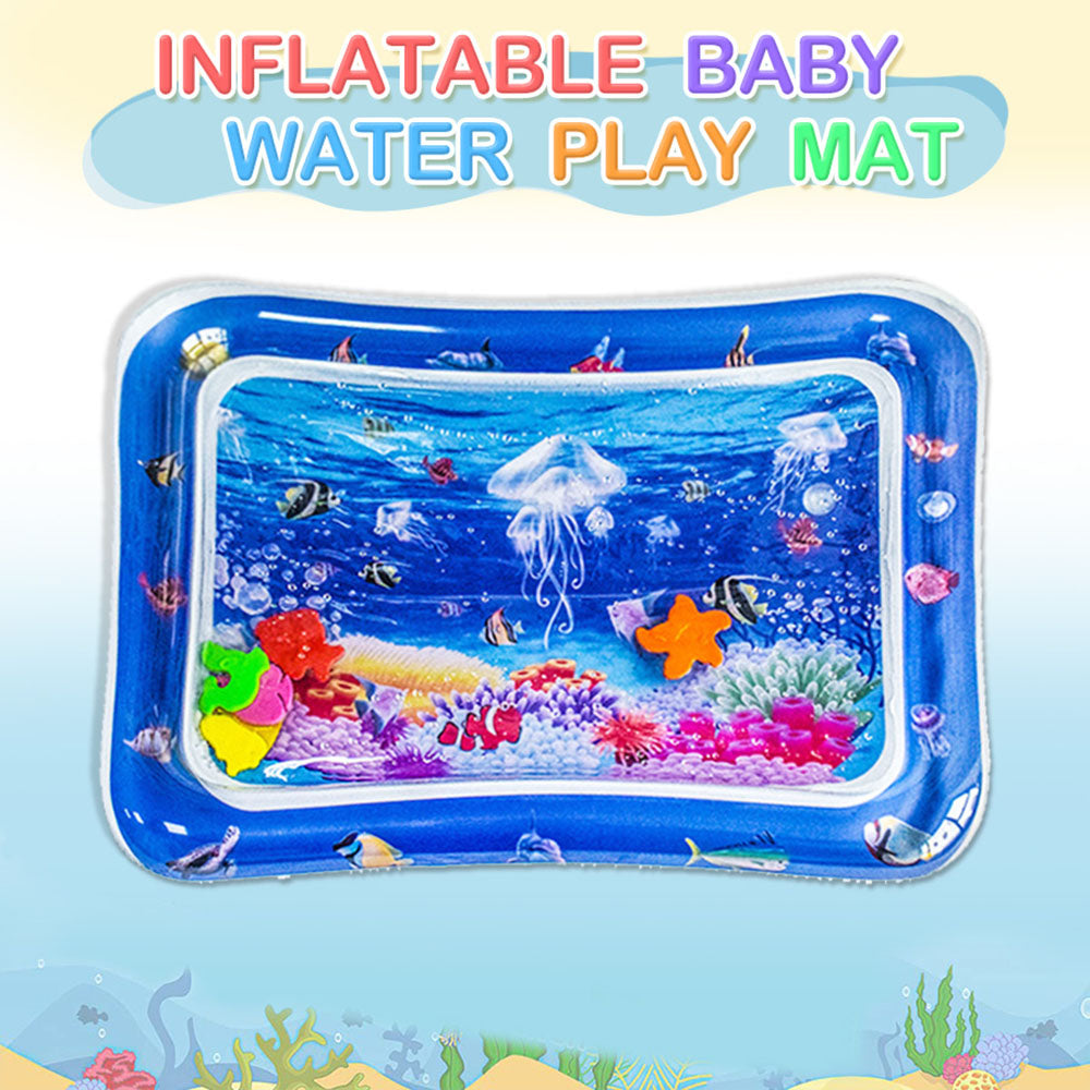 Inflatable Baby Water Mat - Jellyfish Toddler Play Pad