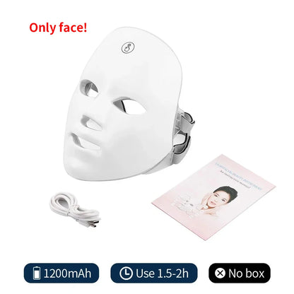 LED Face Mask: 7-Color Skin Rejuvenation & Tightening
