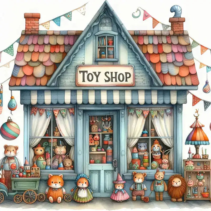 DIY Diamond Mosaic Book: Store House Landscape Art