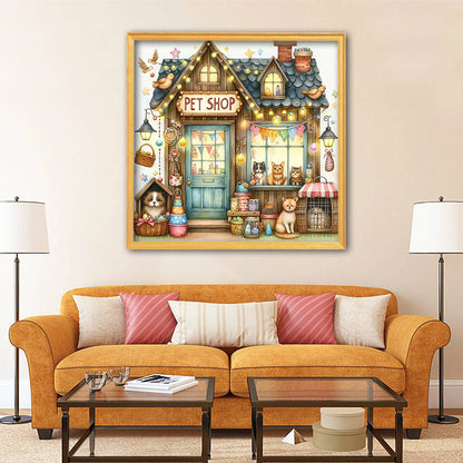 DIY Diamond Mosaic Book: Store House Landscape Art