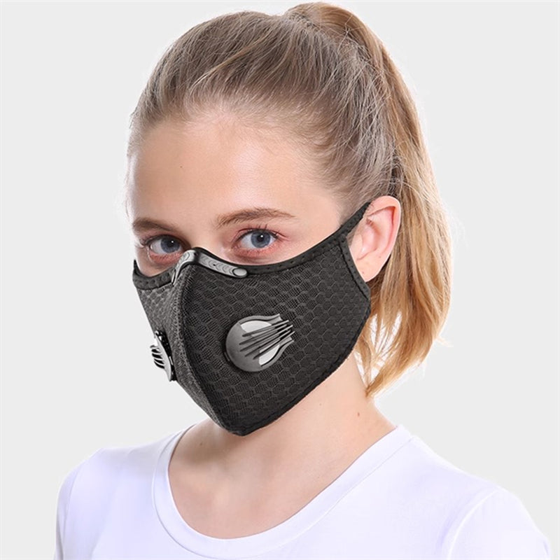 Cycling Mask with Filter - Reusable & Washable Dust Protection