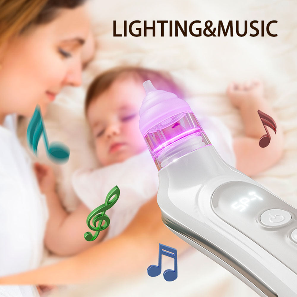 Newborn Nose Aspirator: Safe Electric Cleaner with Tunes