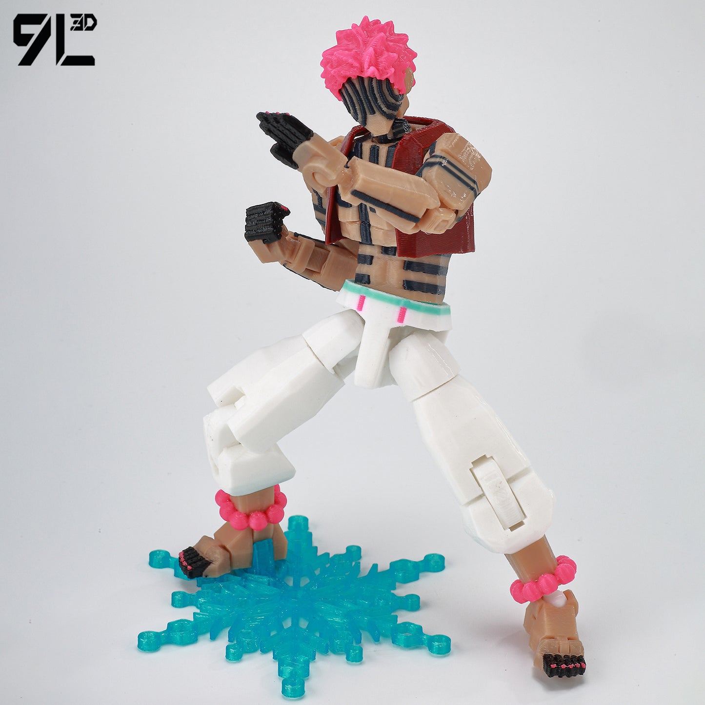 Demon Slayer, Akaza Tanjiro. Naruto and Sasuke and Solo Leveling Sung Jin-Woo 3D Action Figure 
