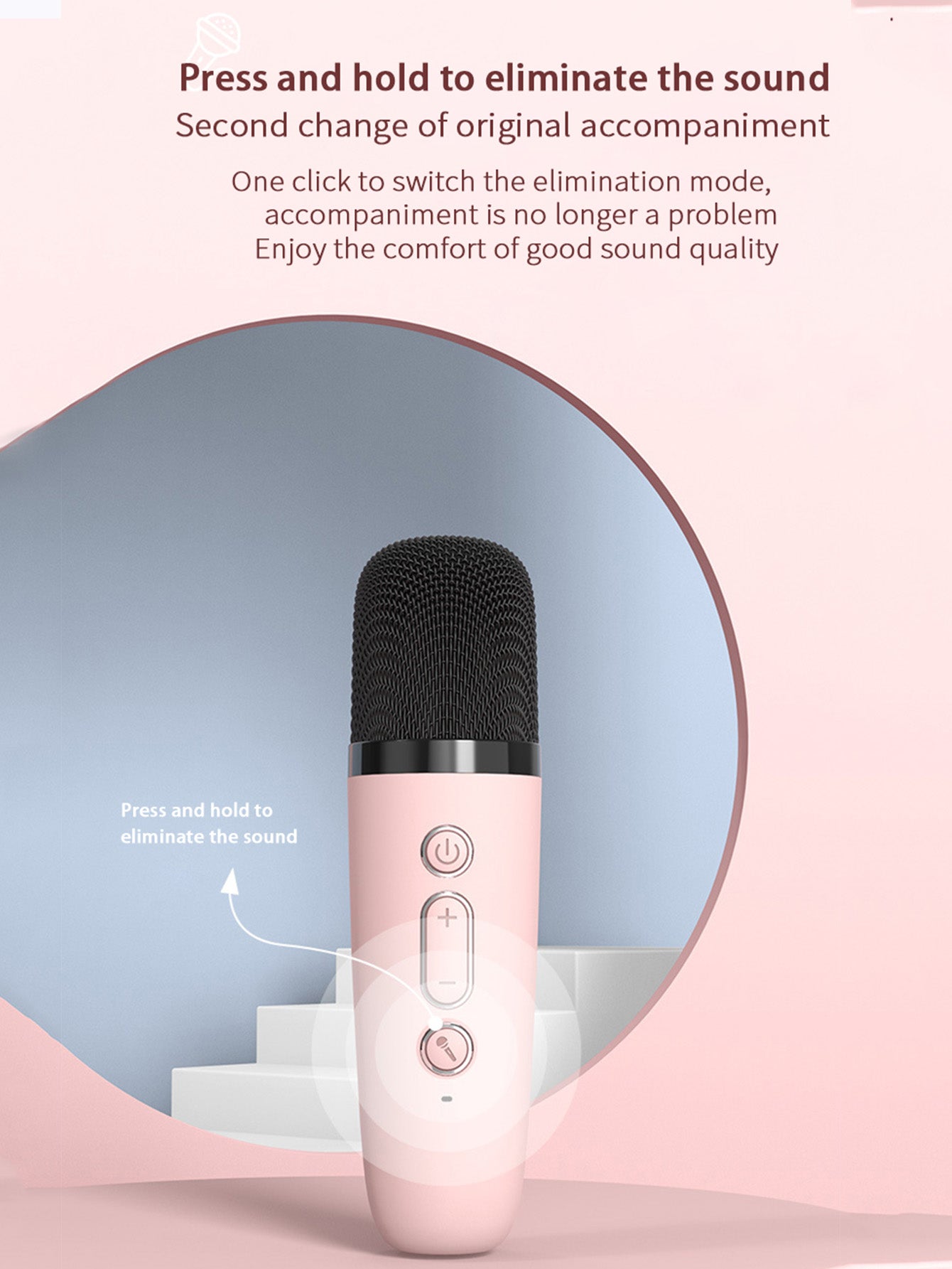 Karaoke Machine Mic for Adults & Kids - Wireless Fun Gift