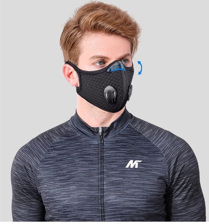Cycling Mask with Filter - Reusable & Washable Dust Protection