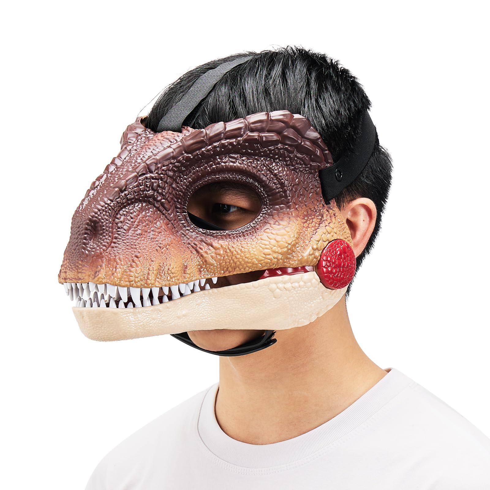 Dinosaur Mask with Moving Jaw - Halloween Cosplay Fun