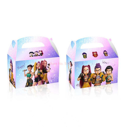 Demon Hunters Birthday Party Decor - Kpop Figures Gift Box Set