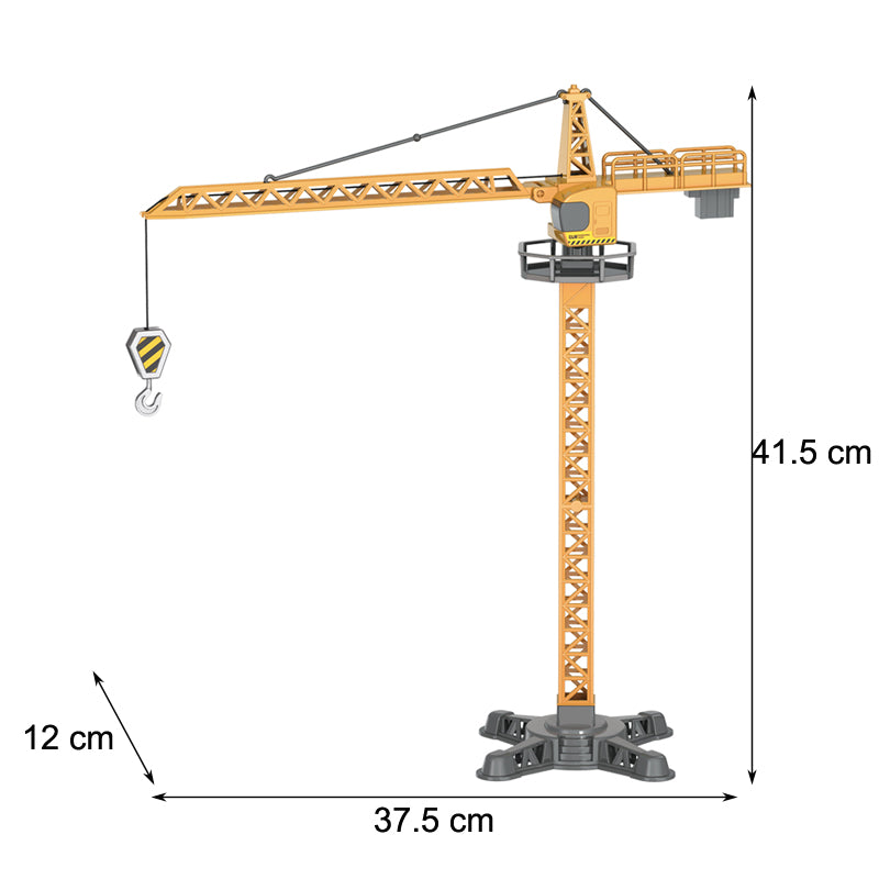 Engineering Diecast Crane & Bulldozer Toy Set for Boys