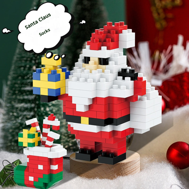 Christmas Micro Blocks: Santa & Reindeer Puzzle Game