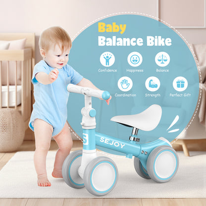 Toddler Balance Bike 1-3Y: 4 Wheels, Perfect Birthday Gift