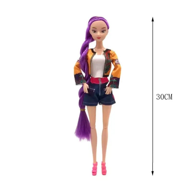 KPop Demon Hunters Anime Figure Set - Cute Cosplay Dolls