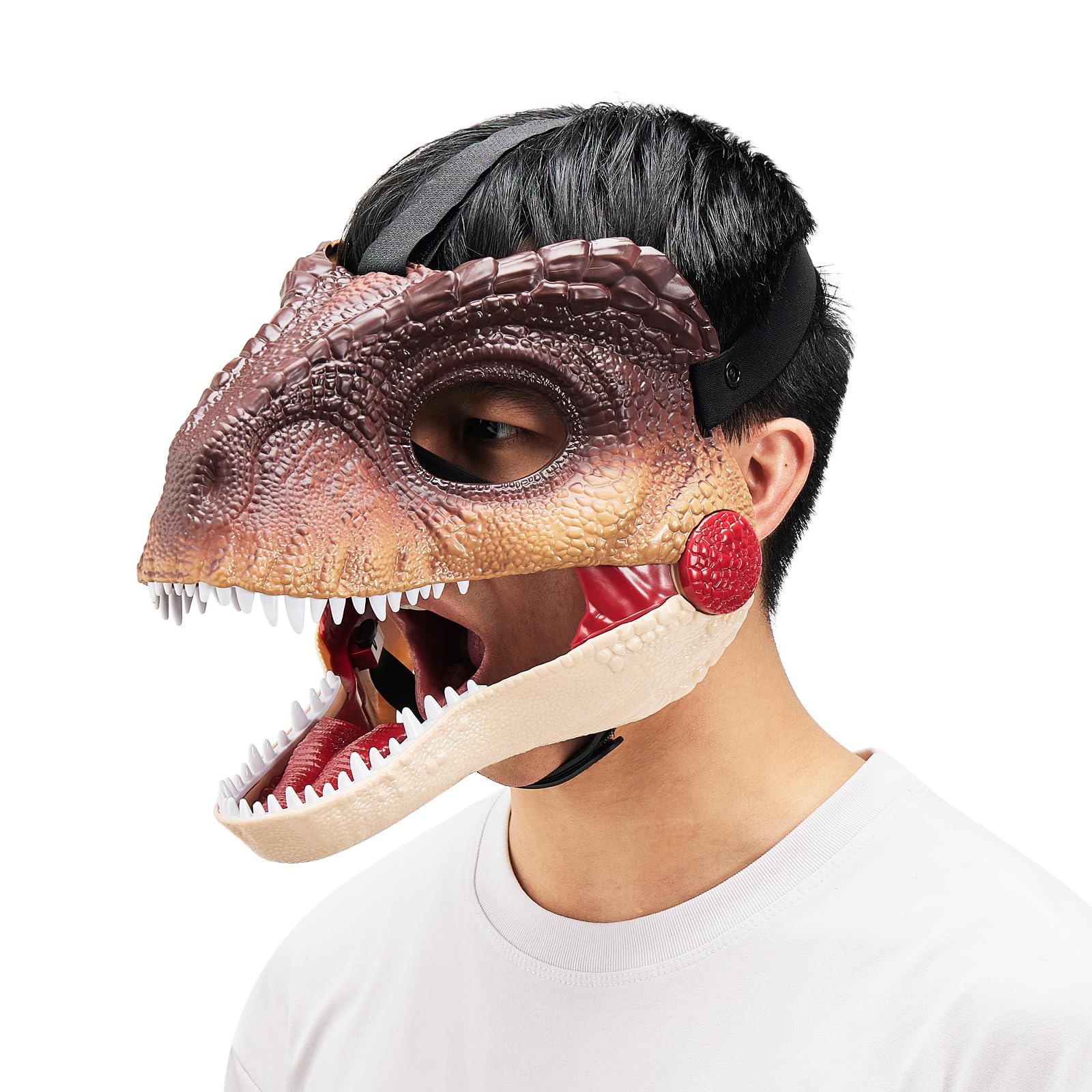 Dinosaur Mask with Moving Jaw - Halloween Cosplay Fun