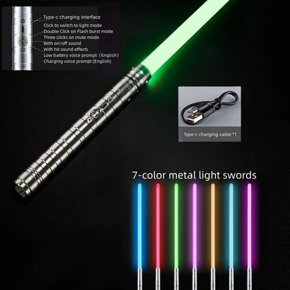 Metal Lightsaber: 7-Color Dueling Sword with Sounds