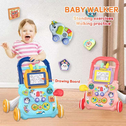 Musical Baby Walker & Drawing Board for Early Learning