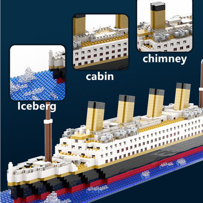 Titanic Shipwreck City Building Blocks Toy Gift Set