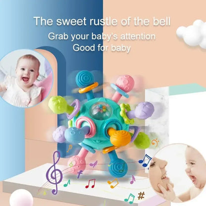 Rotating Rattle Ball: Baby Sensory & Development Toy 0-12M