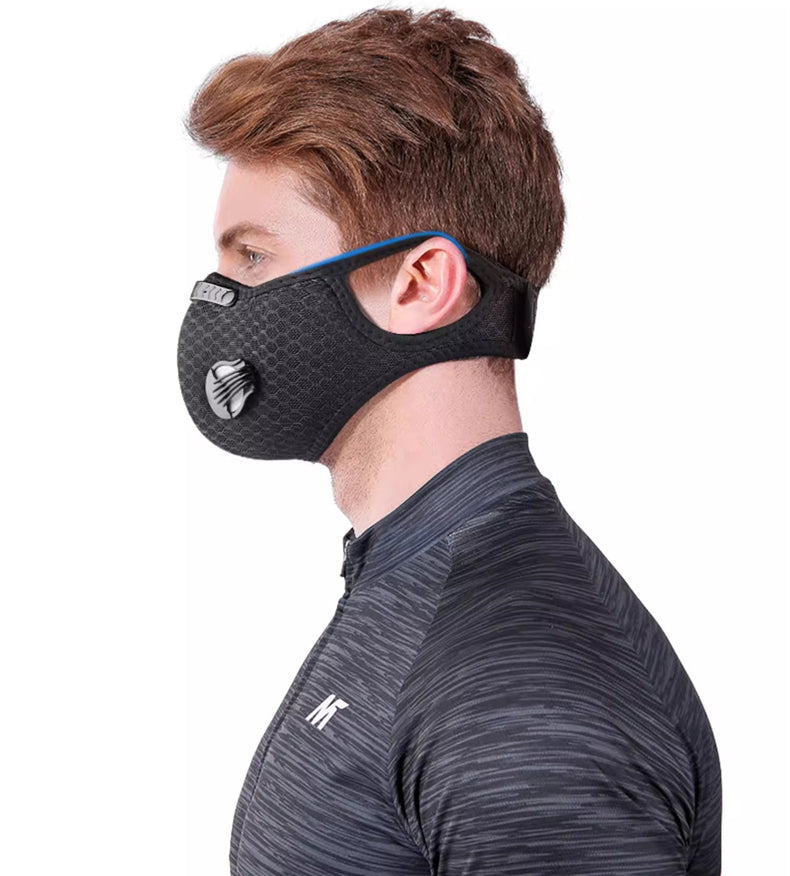 Cycling Mask with Filter - Reusable & Washable Dust Protection
