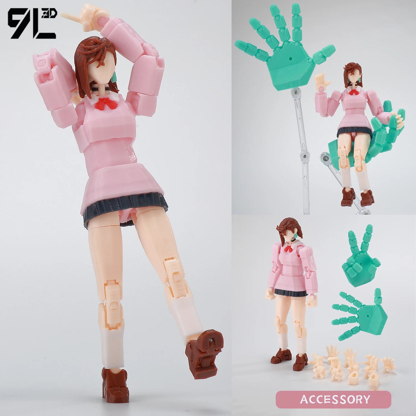 Dandadan Heroes Ayase Momo and Okarun KenTakakura- Multi-Jointed Anime Figure
