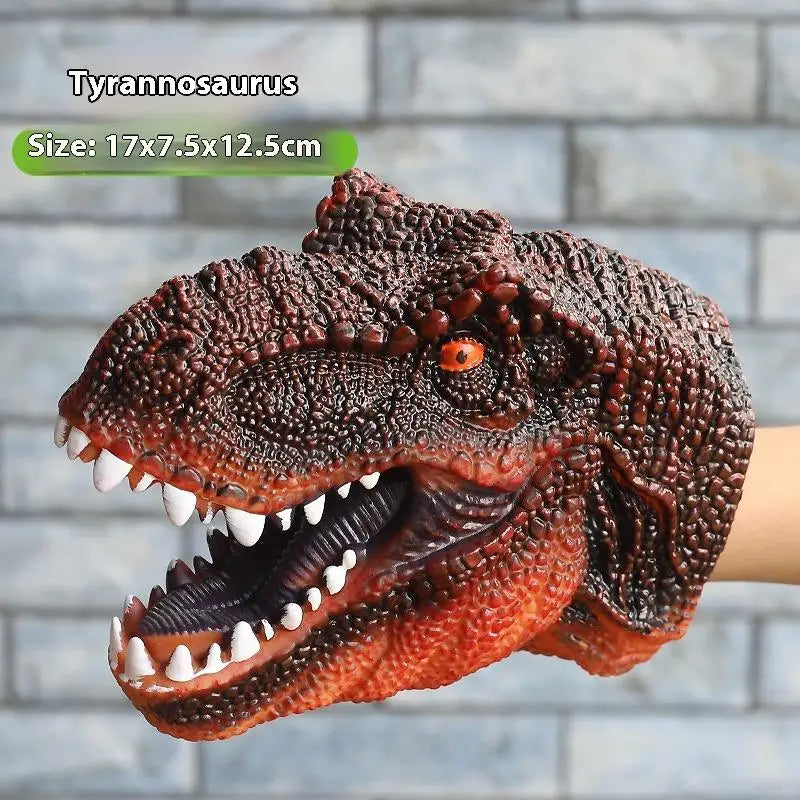 T-Rex Dinosaur Hand Puppet - Realistic Soft Toy for Kids