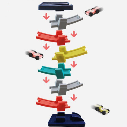 Children's Gliding Track Car - Multi Layer Puzzle Slide
