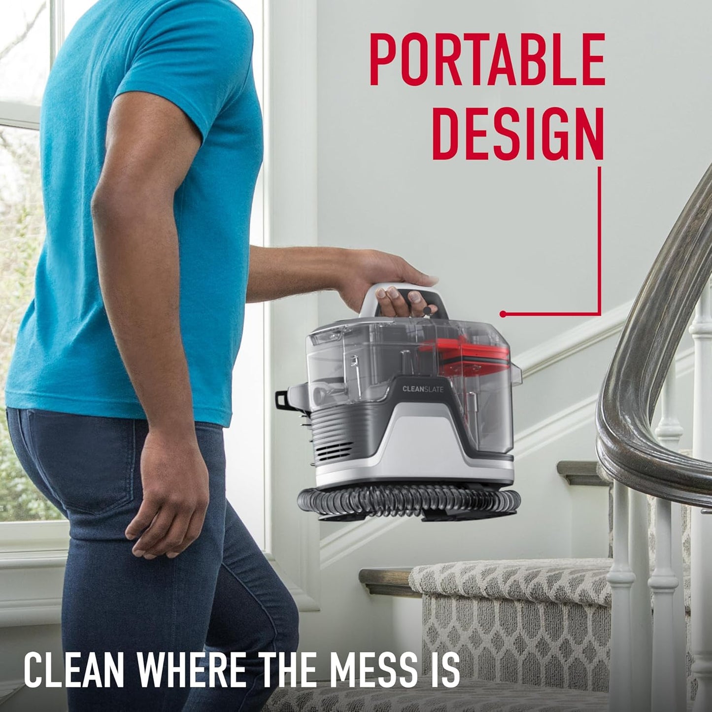 Carpet & Upholstery Spot Cleaner - Portable Stain Remover