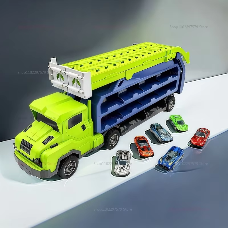 Transport Truck Toys: Rocket Lift Racing Car Combo Gift