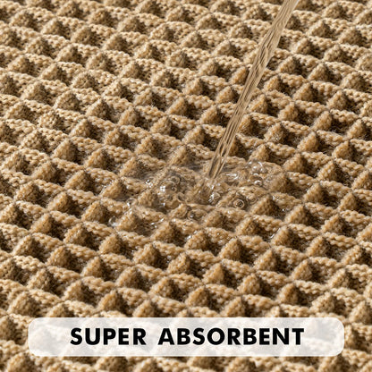 Waffle Bath Mat Non-Slip 17x24 - Super Absorbent & Soft