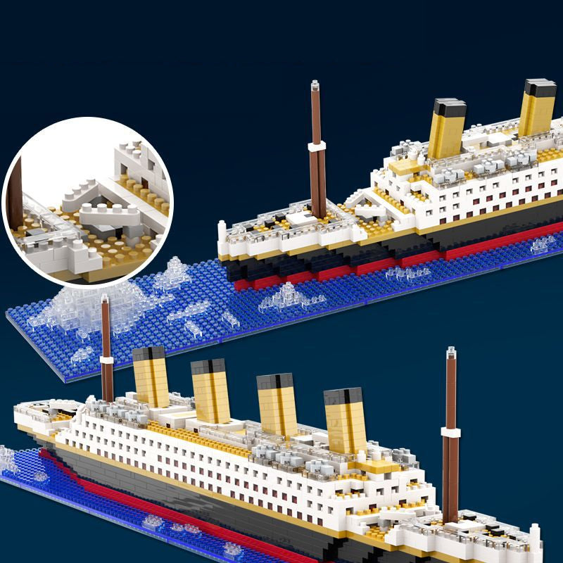 Titanic Shipwreck City Building Blocks Toy Gift Set