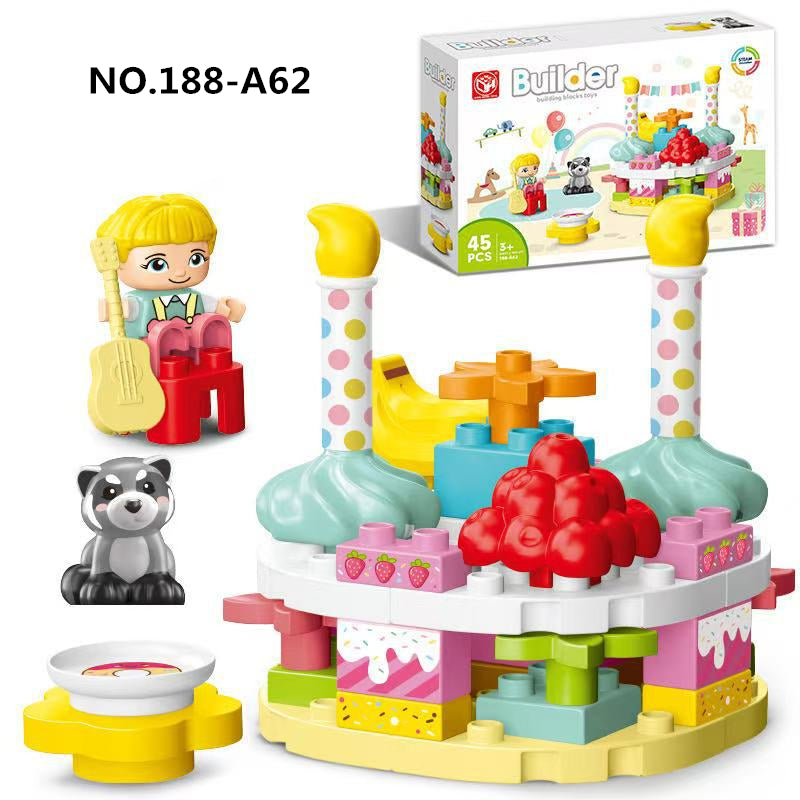 Creative Building Blocks - Happy Cake Animals Xmas Gift