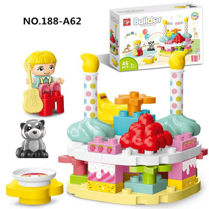 Creative Building Blocks - Happy Cake Animals Xmas Gift