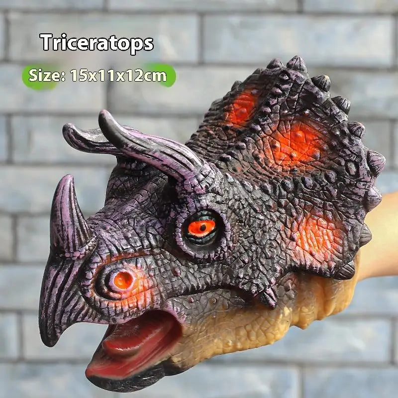 T-Rex Dinosaur Hand Puppet - Realistic Soft Toy for Kids