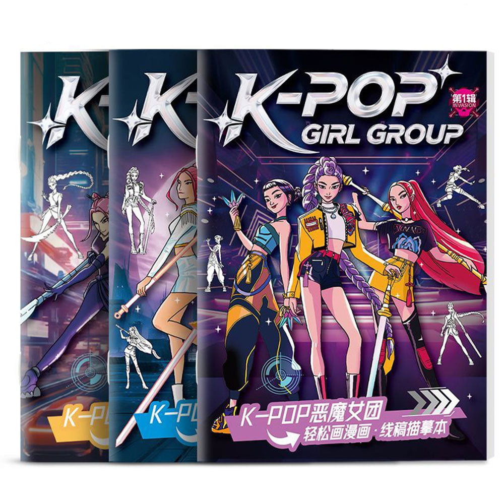 KPop Demon Hunter Coloring Book - Kids' Birthday Gift