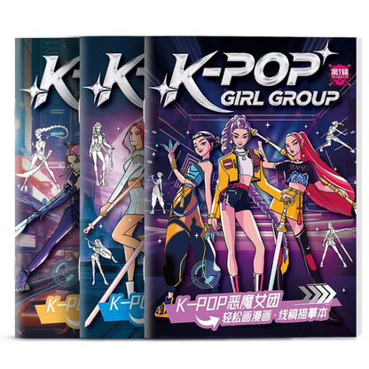 KPop Demon Hunter Coloring Book - Kids' Birthday Gift