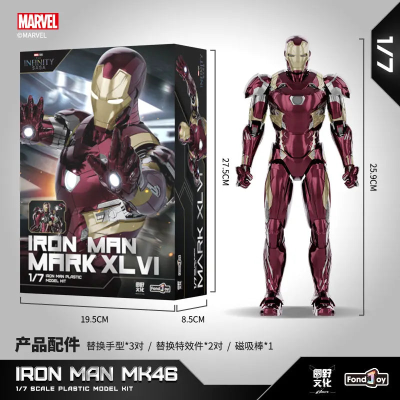 Iron Man Mk42 Action Figure: Trendy Collectible Model Kit