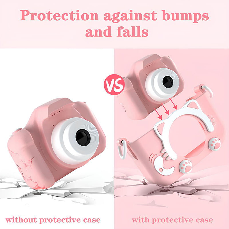 Cartoon Kids Camera with Video & 32GB SD - Ideal Christmas Gift