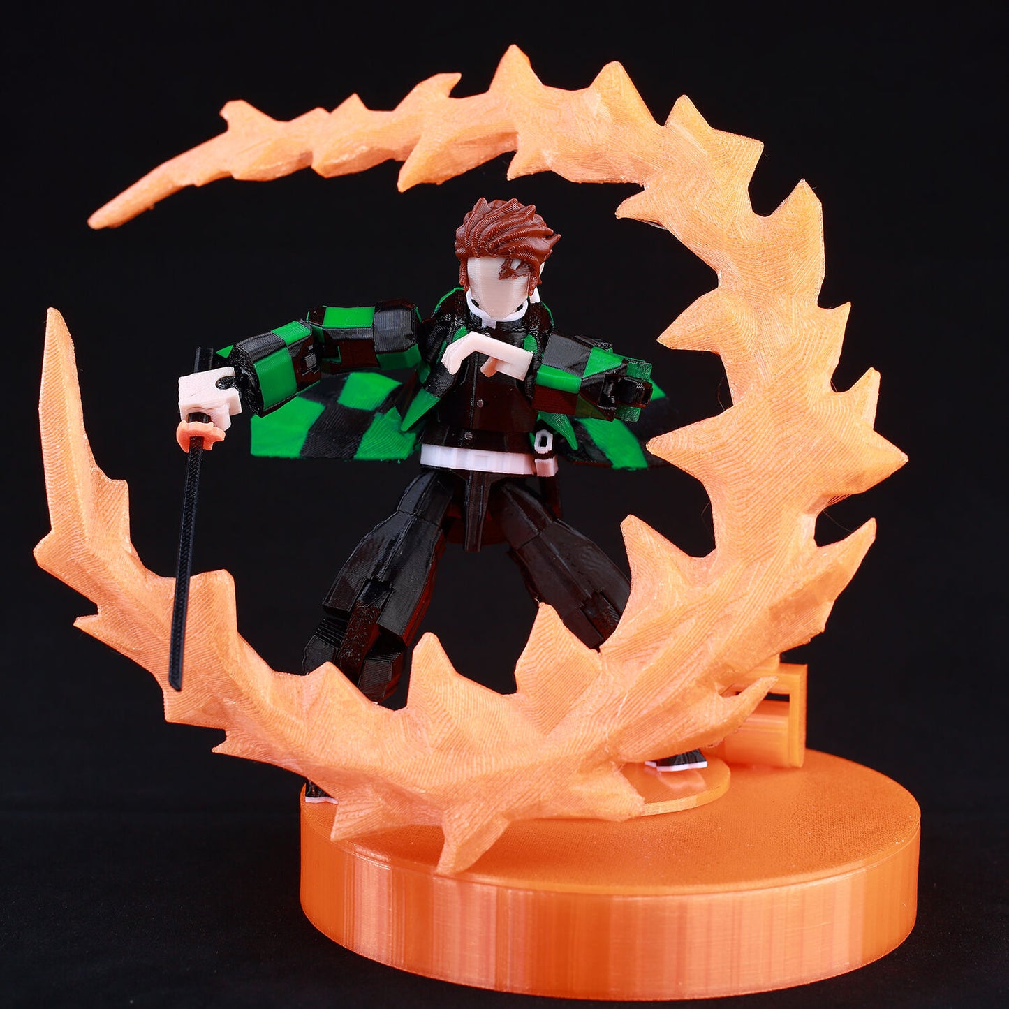 Demon Slayer, Akaza Tanjiro. Naruto and Sasuke and Solo Leveling Sung Jin-Woo 3D Action Figure 