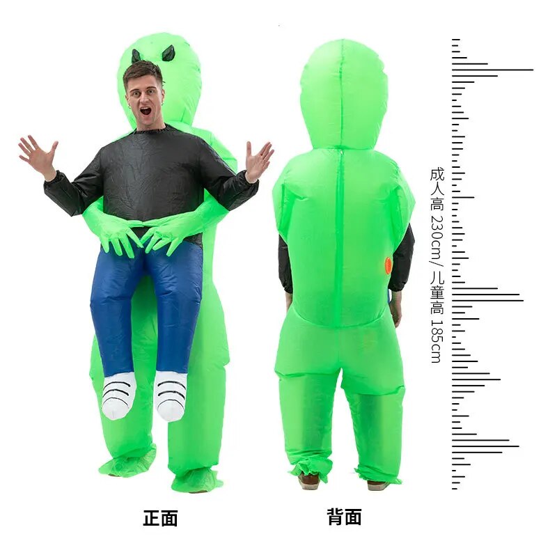 Alien Inflatable Costume - Fun Halloween Cosplay for Adults & Kids