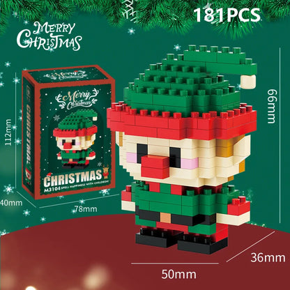 Christmas Micro Blocks: Santa & Reindeer Puzzle Game