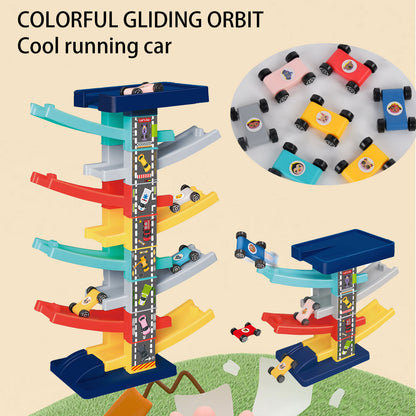 Children's Gliding Track Car - Multi Layer Puzzle Slide