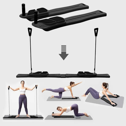 Foldable Pilates Board: Detachable Ab Trainer, Anti-Slip
