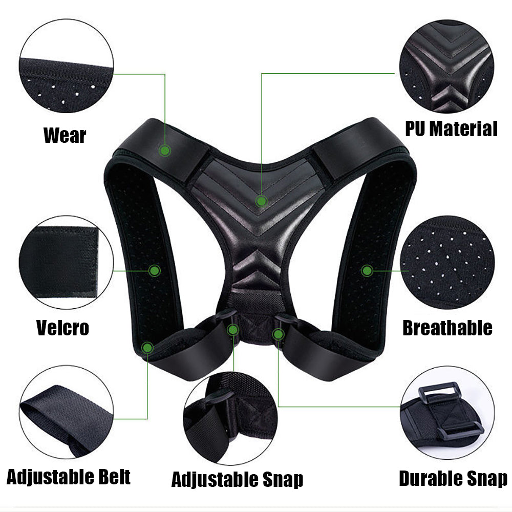 Back Posture Corrector - Adjustable Neck & Shoulder Brace