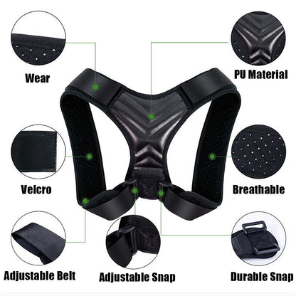Back Posture Corrector - Adjustable Neck & Shoulder Brace
