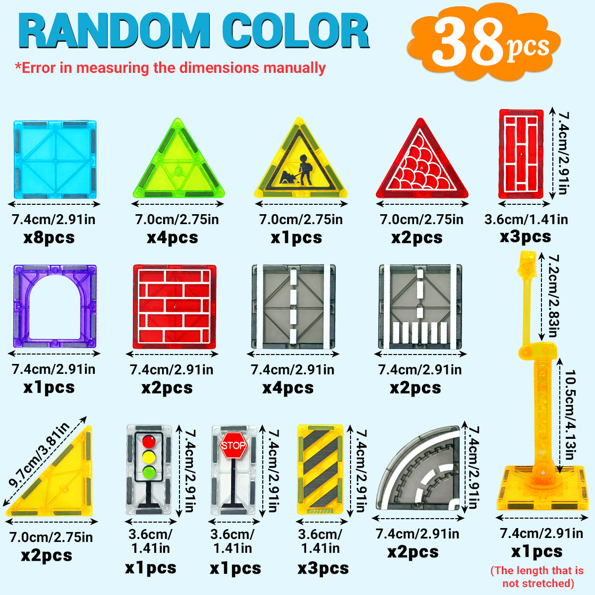 Magnetic Road Set & Car Toys for Kids - Creative Building Fun